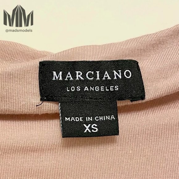 Marciano l Nude Long Sleeve Boat Neck Basic Bodysuit - Picture 4 of 5